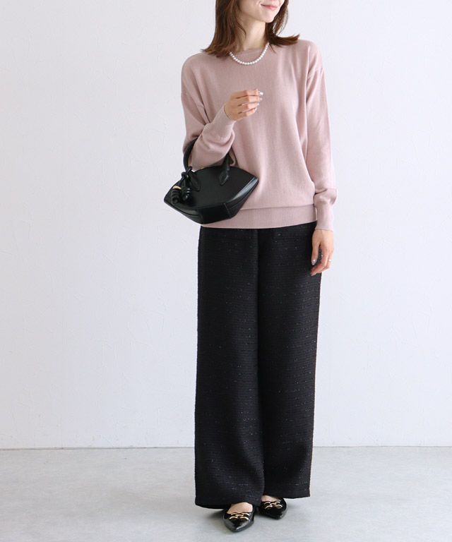 163cm / スモークピンク / ボートネック / M