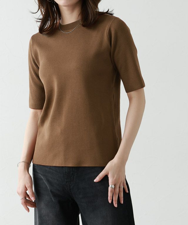 167cm / ブラウン / クルーネック / M