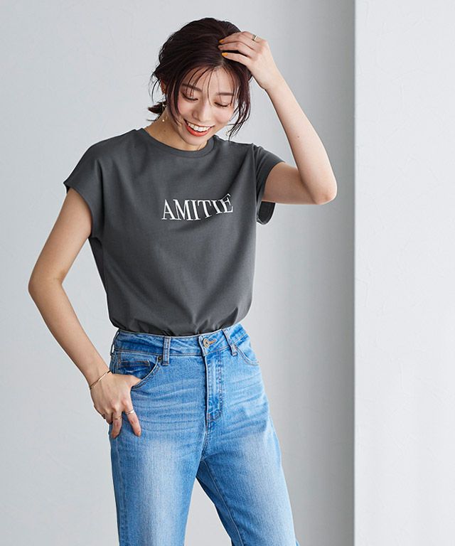 167cm / チャコール×アイボリー / M