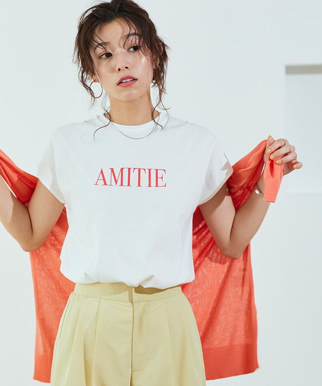 167cm / オフホワイト×レッド / M