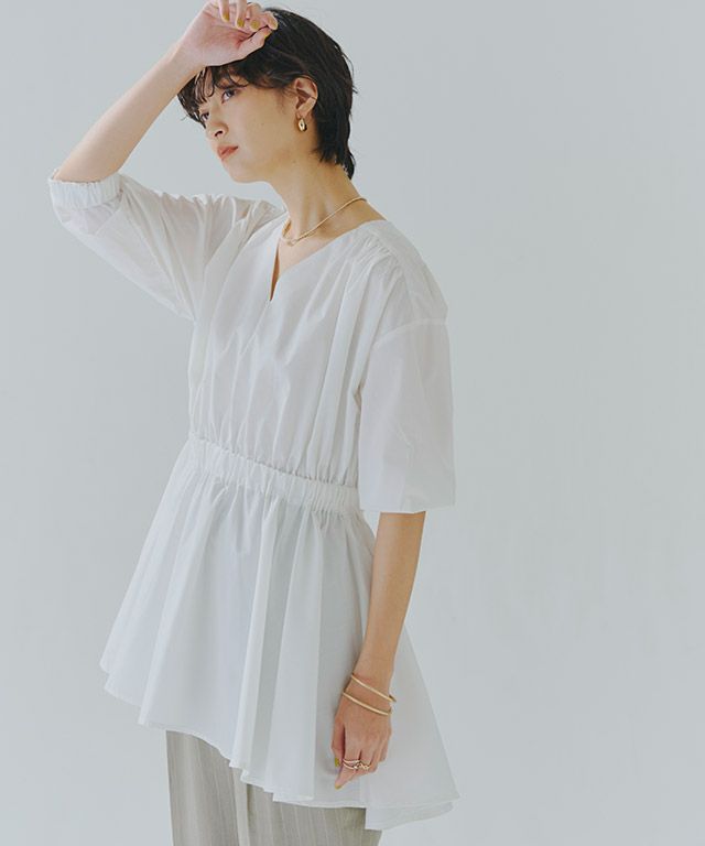 [RASW] ウエストギャザーチュニック