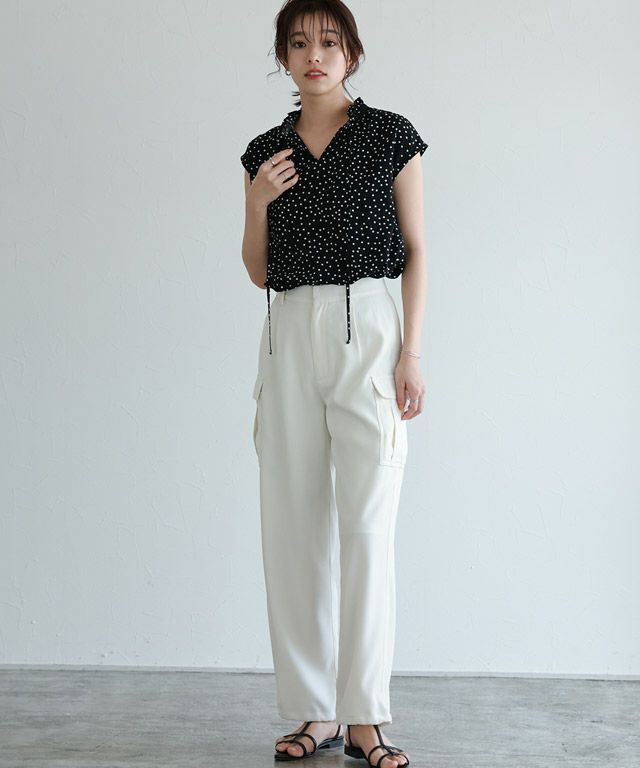 【美品】L'Appartement コルピエロ ドットシアーブラウス COL PIERROT/コルピエロ】 ドットシアーブラウス シャツ