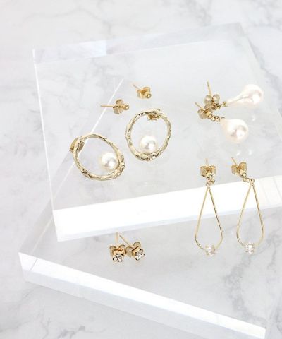 選べるデザインセットピアス ［Pierrot］【返品・交換不可】