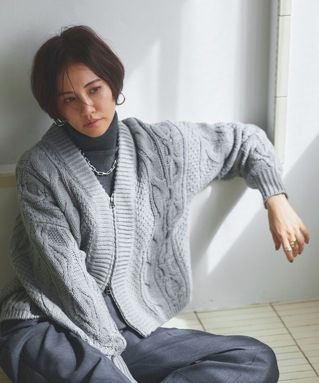 165cm / 杢グレー / M
