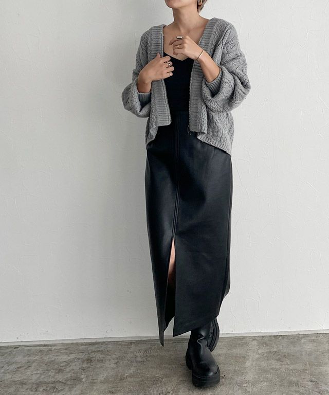 166cm / 杢グレー / M