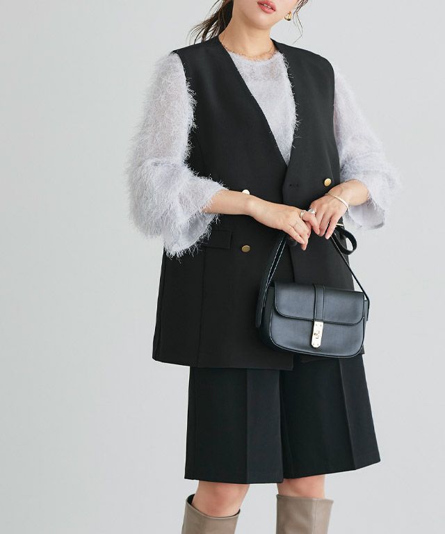 166cm / ブラック / ロング丈 / M