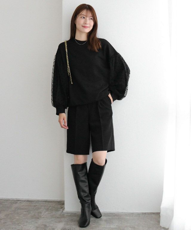 163cm / ブラック / ミドル丈 / M