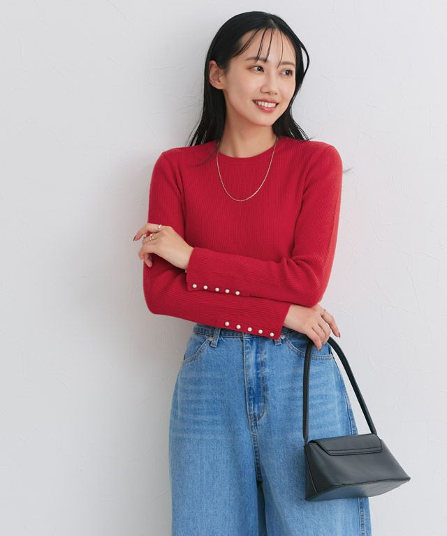 166cm / A / ブルーグリーン / クルーネック / M