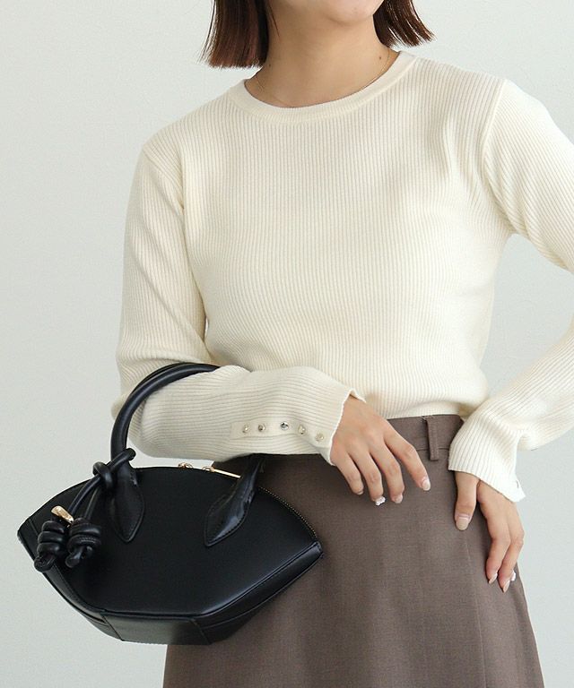 150cm / B / アイボリー / クルーネック / M