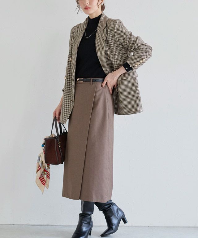 167cm / チェック / ブラウン / M