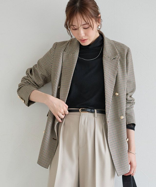 167cm / チェック / ブラウン / M