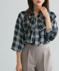 選べる柄2wayリボンブラウス