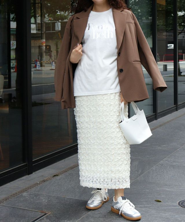 157cm / A / オフホワイト×シルバー / M