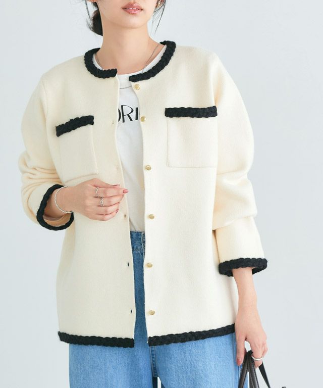 167cm / B/オフホワイト×ブラック / M