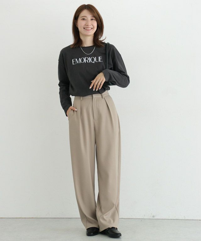 163cm / B / チャコール×オフホワイト / M