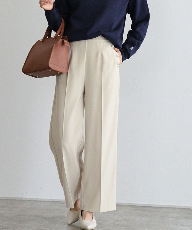 パールボタンパンツ