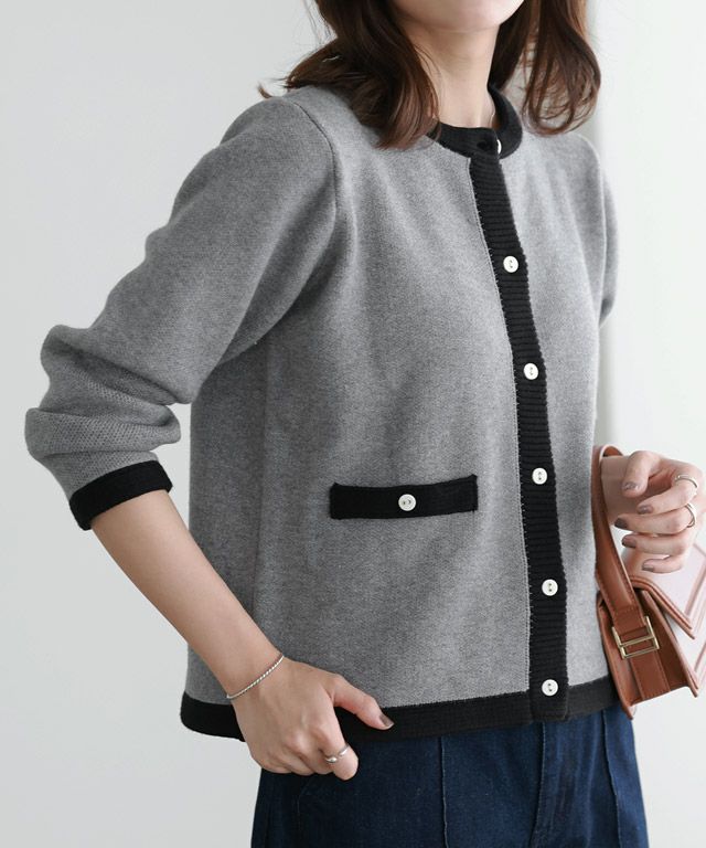 167cm / 杢グレー×ブラック / M