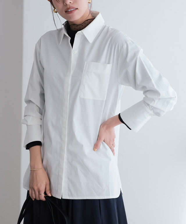 167cm / オフホワイト / ロング丈 / M