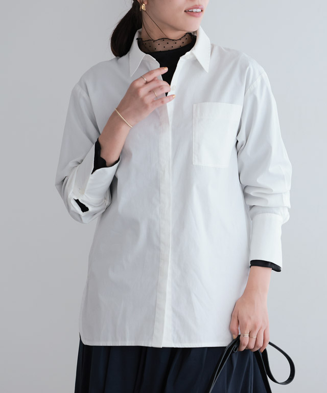 167cm / オフホワイト / ロング丈 / M
