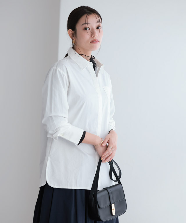 167cm / オフホワイト / ロング丈 / M