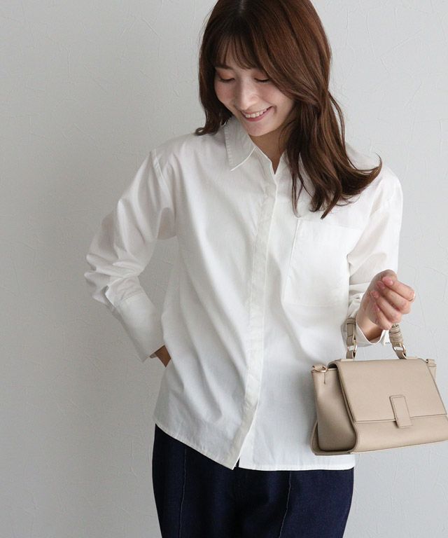 163cm / オフホワイト / ミドル丈 / M