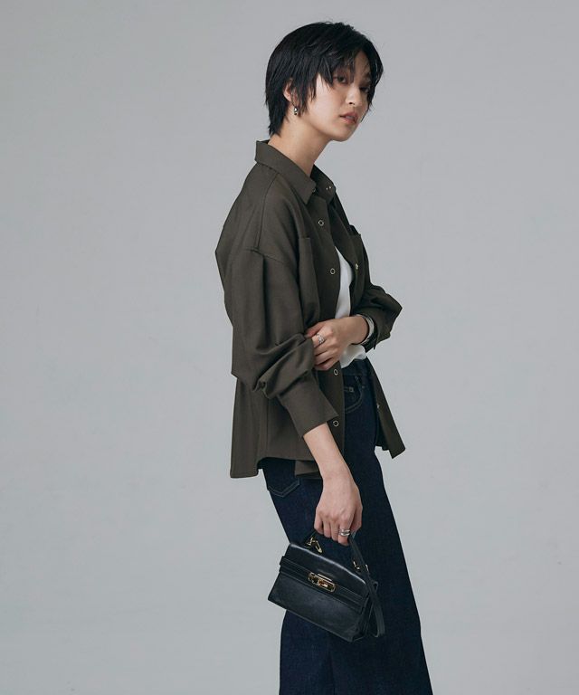 166cm / ダークブラウン / M