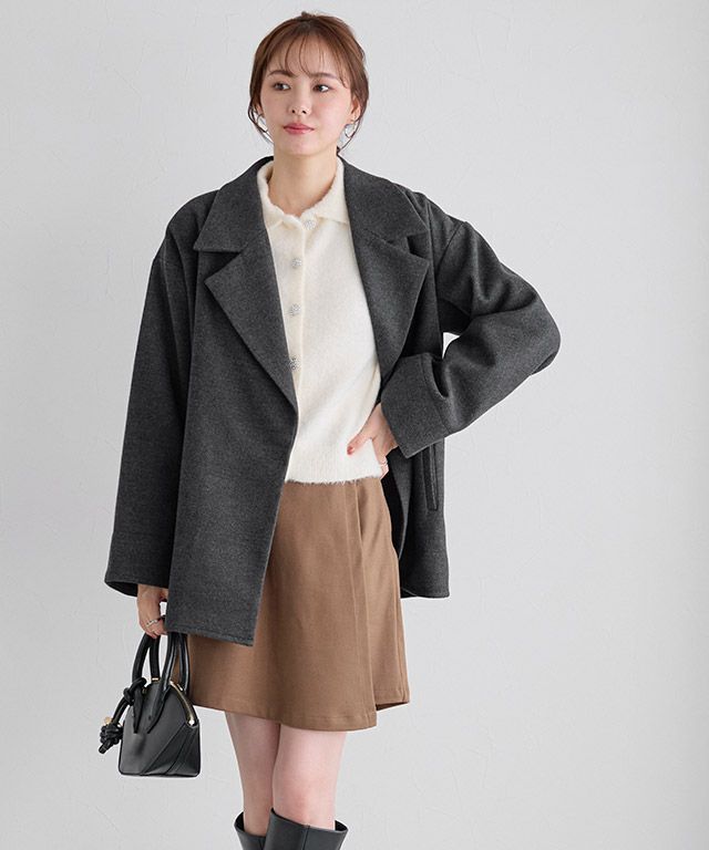 167cm / 杢チャコール / M