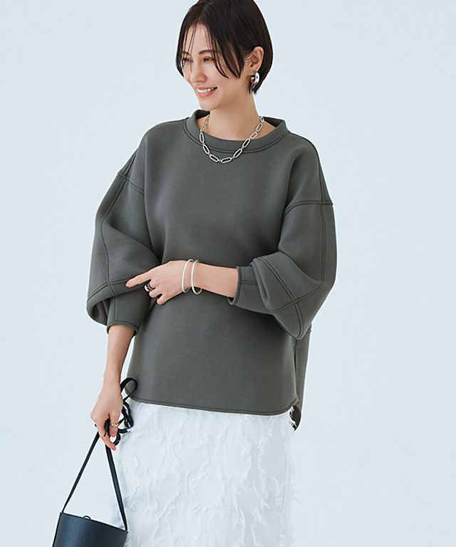 [RASW] ランタンスリーブダンボールプルオーバー