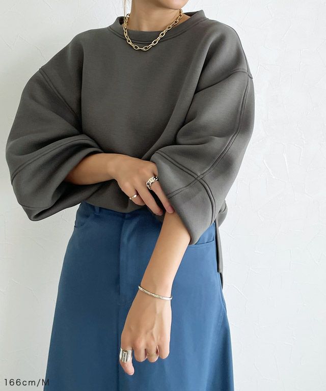 166cm / チャコールグレー / M