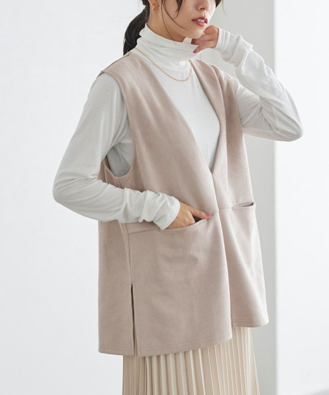 インナーセットフェイクスエードベスト | 【公式】Pierrot（ピエロ