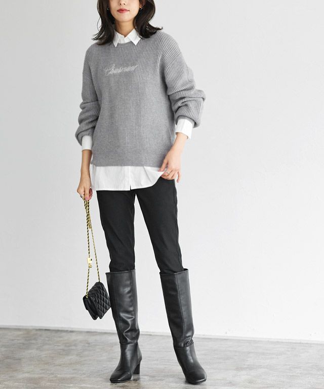 167cm / 杢グレー / M