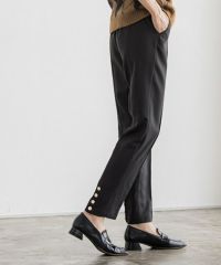 【低身長サイズ有】バックゴールドボタンデザインパンツ