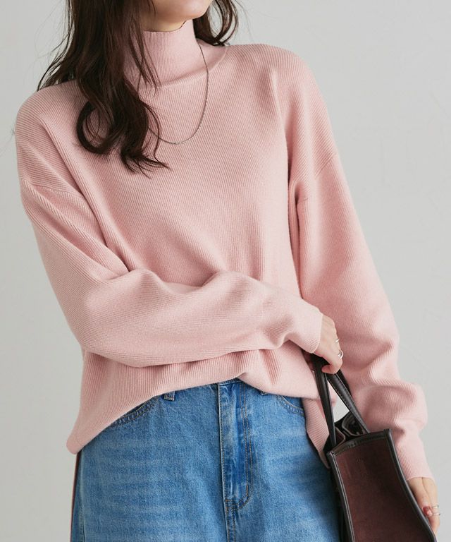 167cm / ピンク / ハイネック / M
