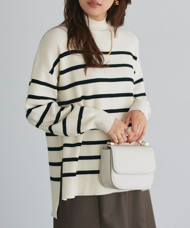 163cm / ブラック / ハイネック / M