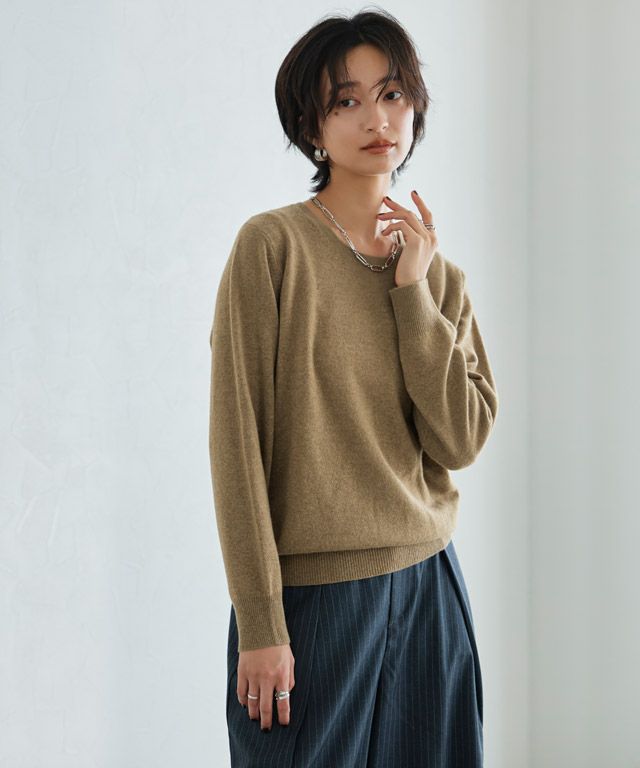 166cm / 杢キャメルベージュ / M