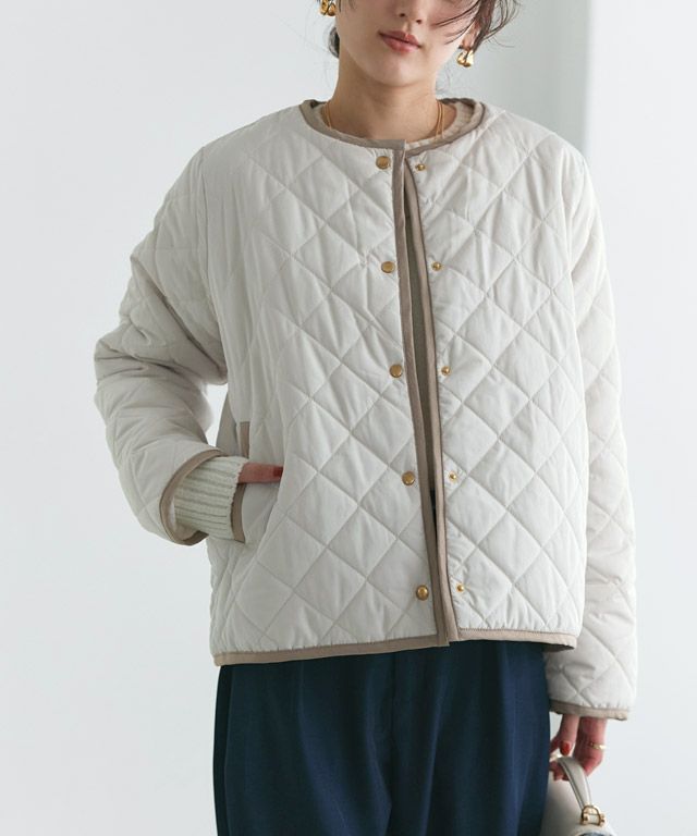 160cm / アイボリー×ベージュ / ショート丈 / M