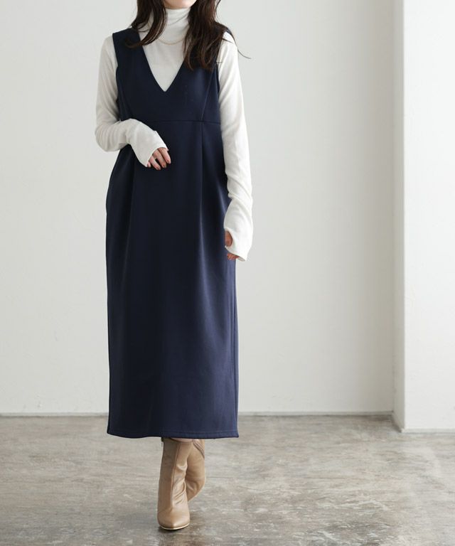 20%OFF】【低身長サイズ有】ペアスキンベロアジャンパースカート 