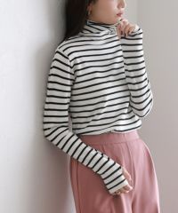 ハイネック指穴ニット