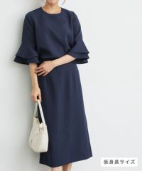 フレアスリーブトップススカートセットアップ