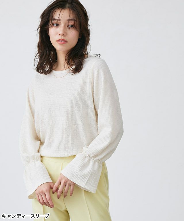 167cm / アイボリー / キャンディースリーブ / M