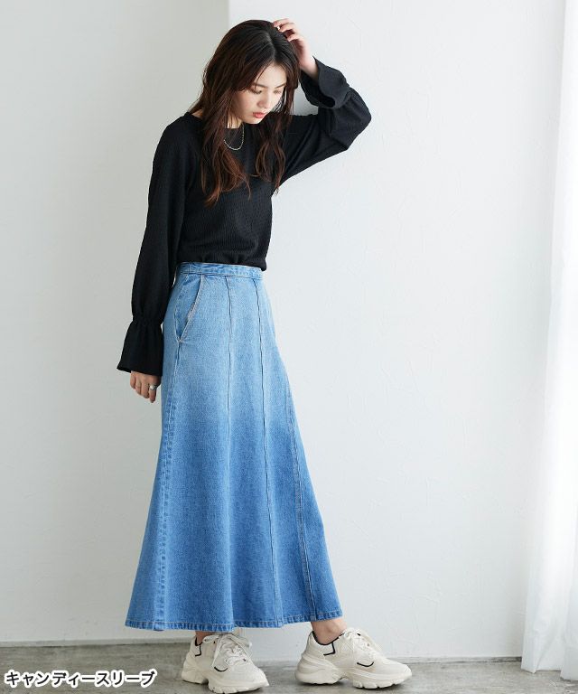 163cm / ブラック / キャンディースリーブ / M