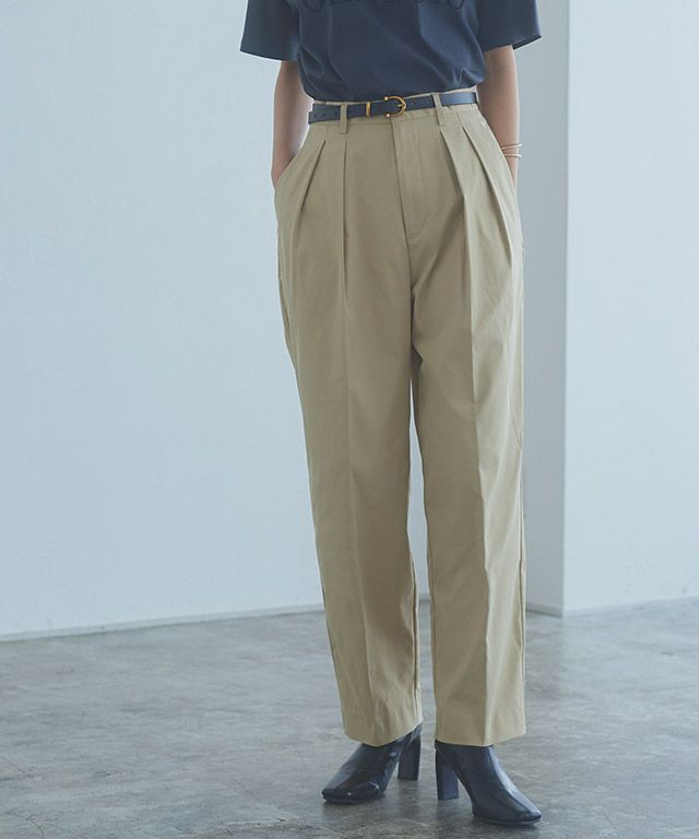 [RASW] ダブルタックバレルパンツ