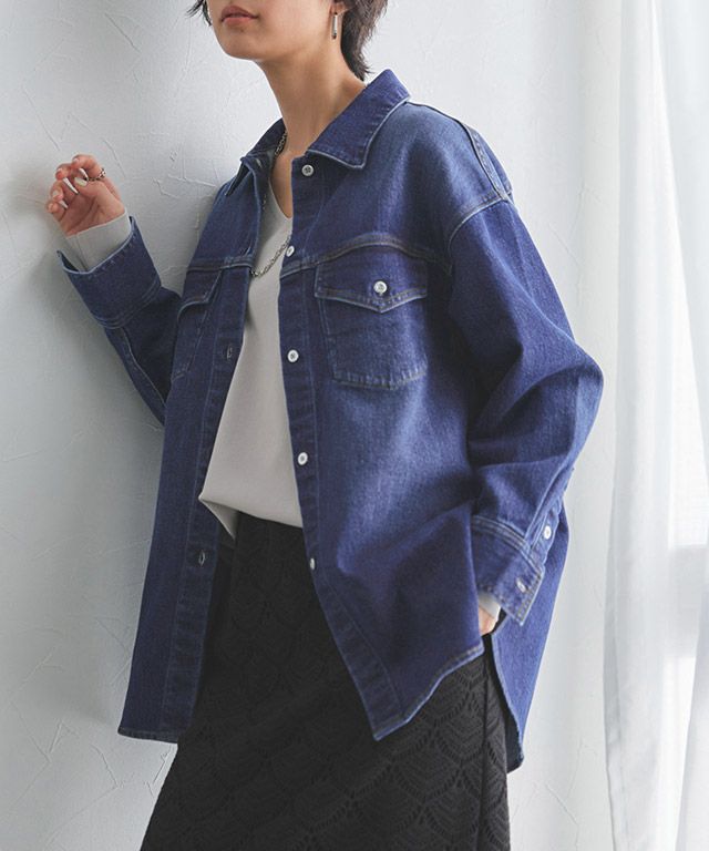 166cm / ミッドブルー/シルバー / M