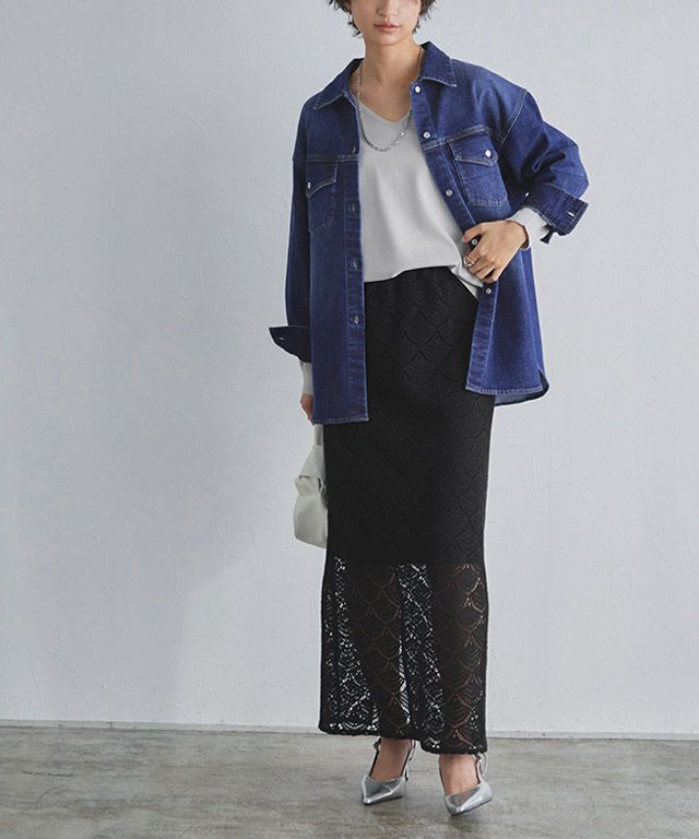 166cm / ブルー×シルバー / M