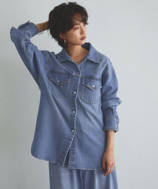 166cm / ブルー×シルバー / M