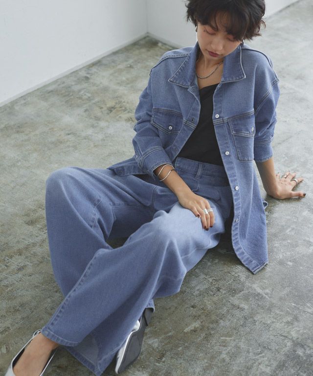 166cm / ブルー/シルバー / M