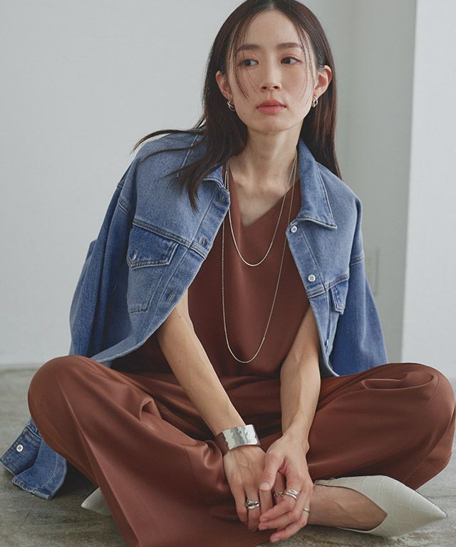 163cm / ブルー/シルバー / M