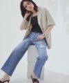 165cm / ダメージ / ブルー / M