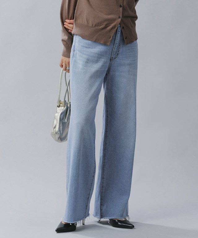 165cm / ノーマル / サックス / カットオフ / M