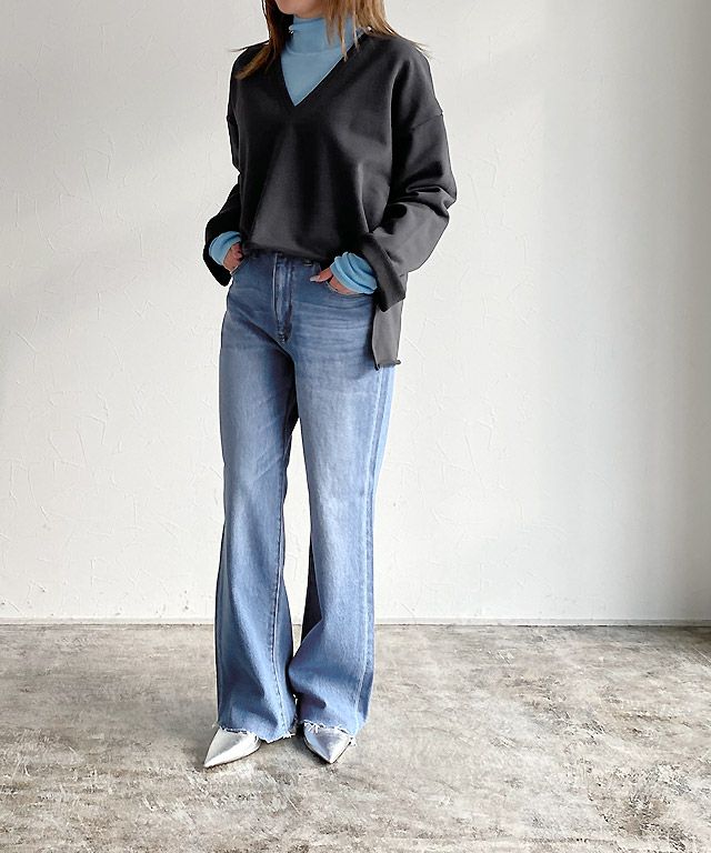 150cm / ノーマル / ブルー / カットオフ / S